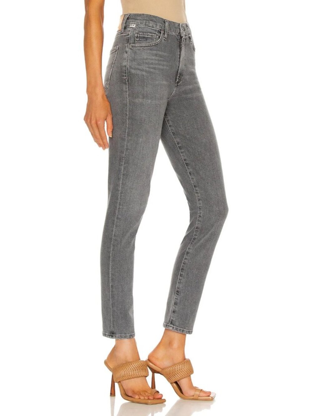 NWT Citizens of Humanity Olivia Ankle in Silvermist Gray High Rise Slim Jeans 30